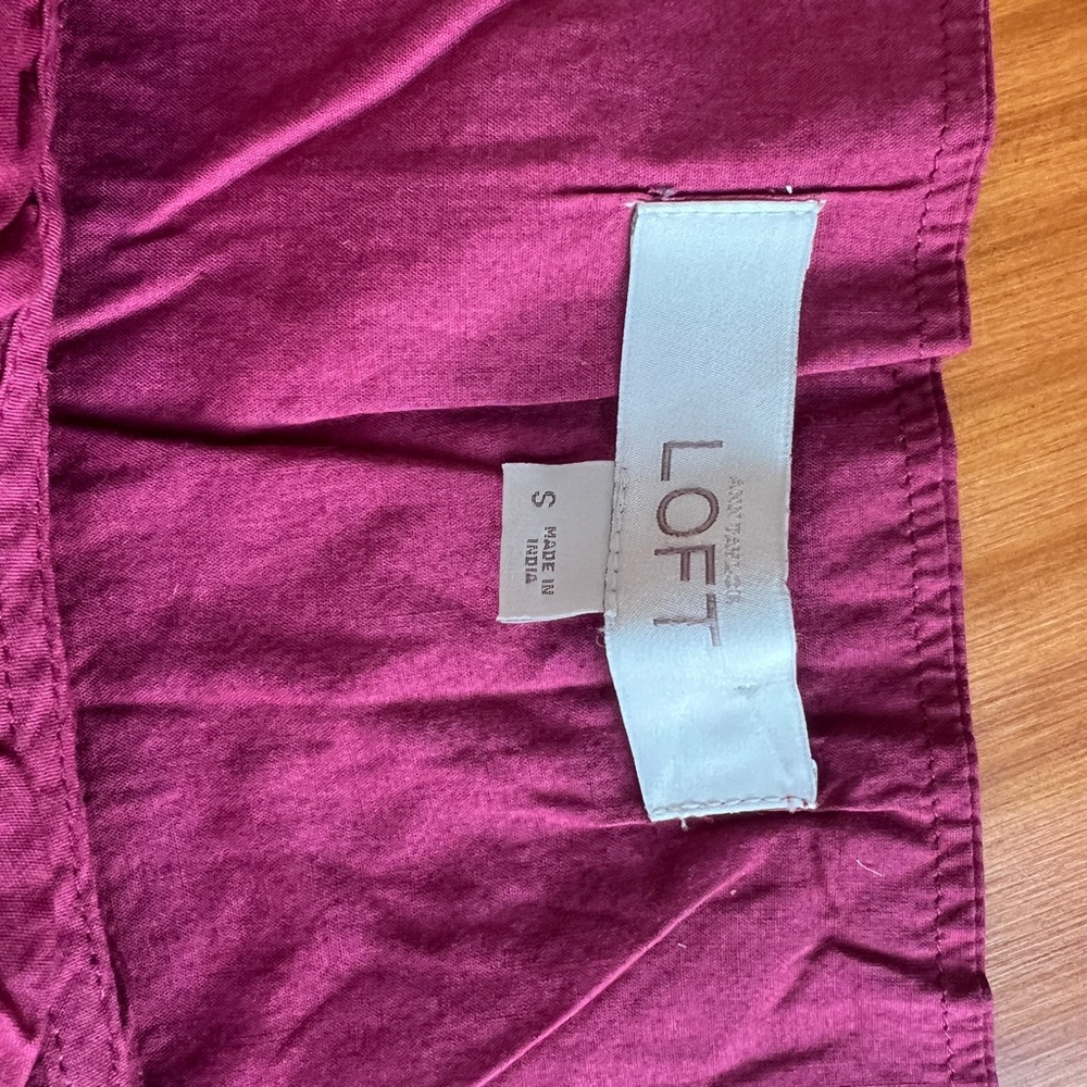 Loft Feminine Coquette Ruffle Neck Sleeveless Layering Cami Top S - Picture 3 of 3